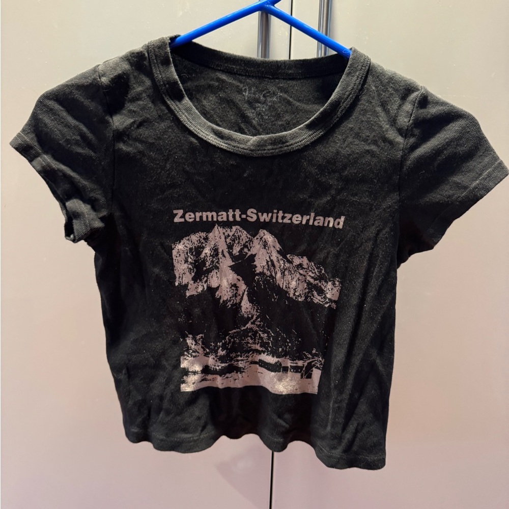 Brandy T-Shirt with Zermatt-Switzerland Print